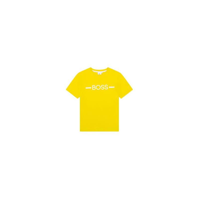Hugo Boss - Baby Boy Basic T-Shirt, Yellow Image 1