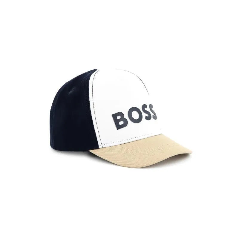 Hugo Boss Baby - Boy Cap, Beige & Navy With Logo Image 1