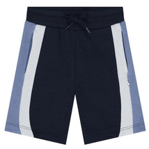 Hugo Boss Baby - Boy Color-Block Fleece Shorts, Navy Image 1