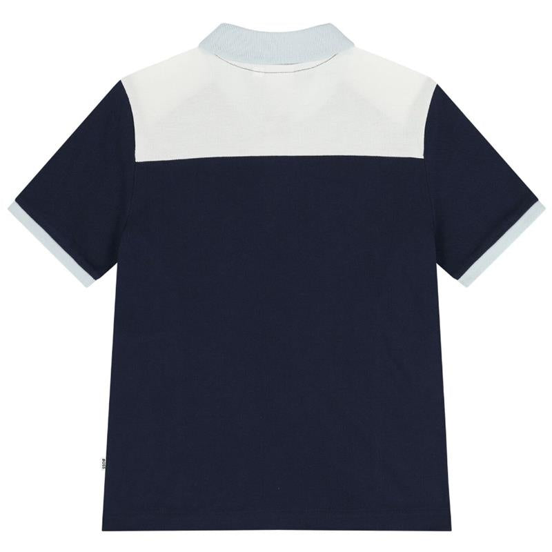 Hugo Boss Baby - Boy Colorblock Polo Navy Image 3