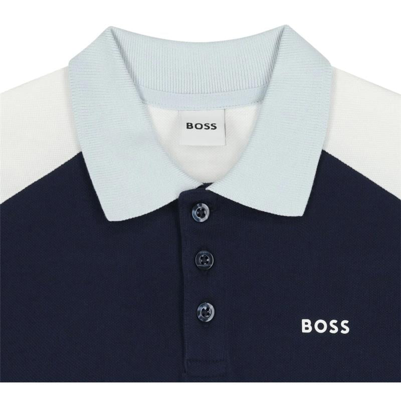 Hugo Boss Baby - Boy Colorblock Polo Navy Image 4
