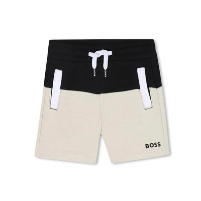 Hugo Boss Baby - Boy Colorblock Shorts, Navy & Beige Image 1