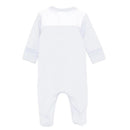 Hugo Boss Baby Boy Footie With Fancy Details Pale Blue Image 2