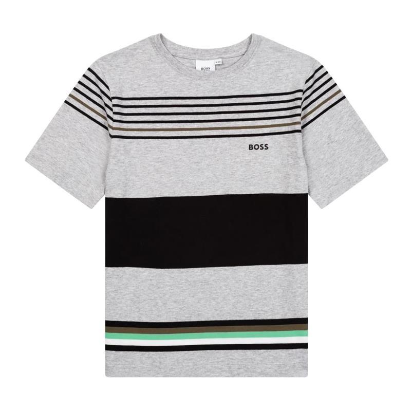 Hugo Boss Baby - Boy Otton Jersey Short Sleeves T-Shirt, Grey Image 1