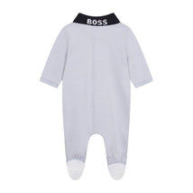 Hugo Boss Baby - Boy Polo Footie, Pale Blue Image 2