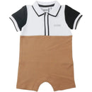 Hugo Boss Baby - Boy Polo Pique Overall Beige Image 1