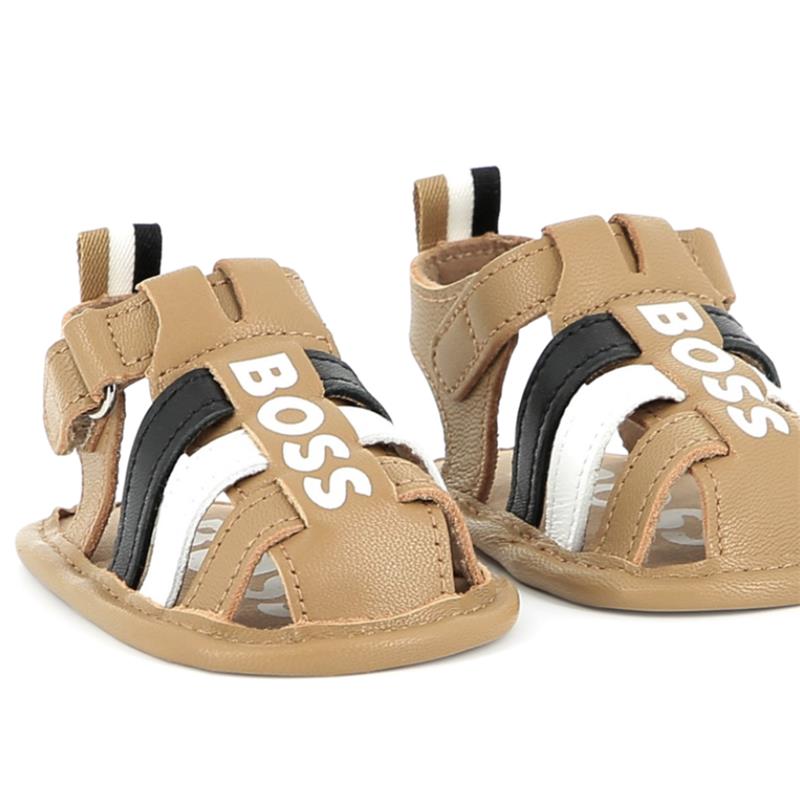 Hugo Boss Baby - Boy Shoes Sandals Beige With Logo Image 3