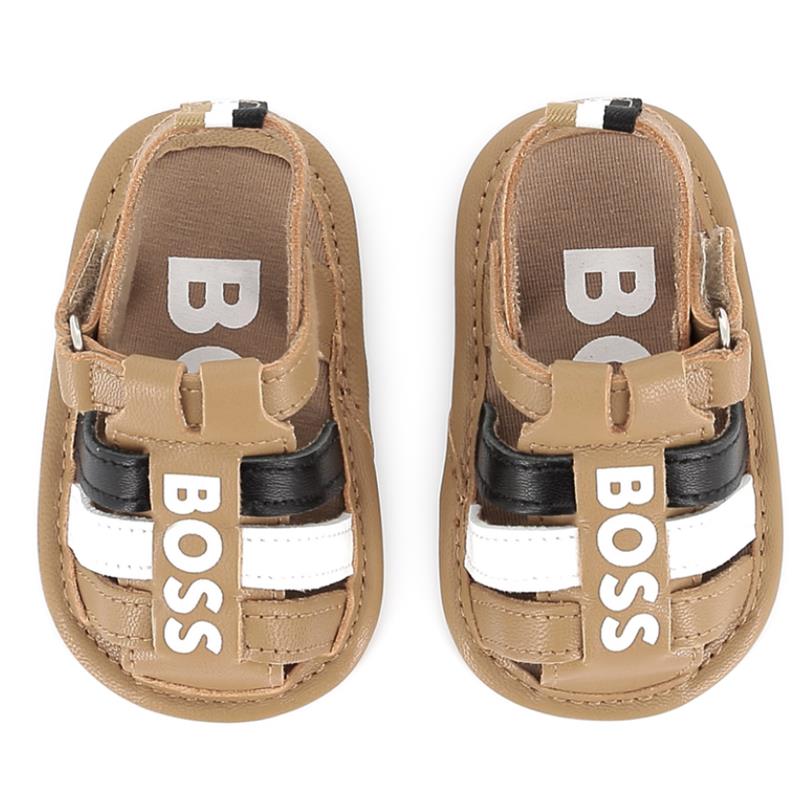 Hugo Boss Baby - Boy Shoes Sandals Beige With Logo Image 5