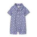 Hugo Boss Baby - Boy Short All In One & Bucket Hat, Blue Image 4