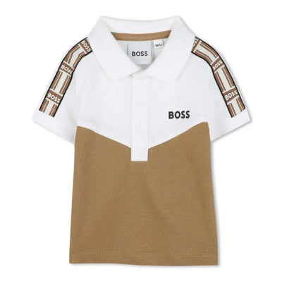 Hugo Boss Baby - Boy Short Sleeve Polo Beige Image 1