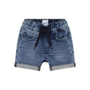 Hugo Boss Baby - Boy Whiskering Effect Denim Shorts, Double Stone Image 1