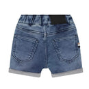 Hugo Boss Baby - Boy Whiskering Effect Denim Shorts, Double Stone Image 2