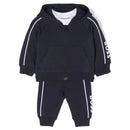 Hugo Boss Baby - Boys Logo Print Tracksuit Set, Pale Blue Image 1