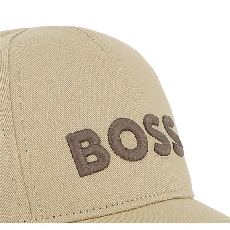 Hugo Boss Baby Cap In Cotton Stone Image 3