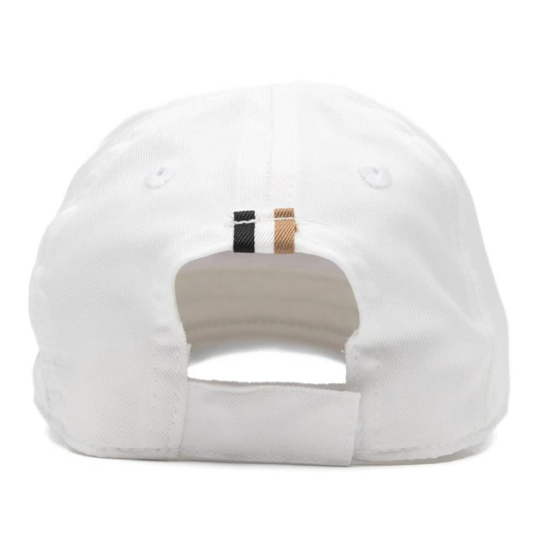 Hugo Boss Baby Cap In Cotton White Image 2