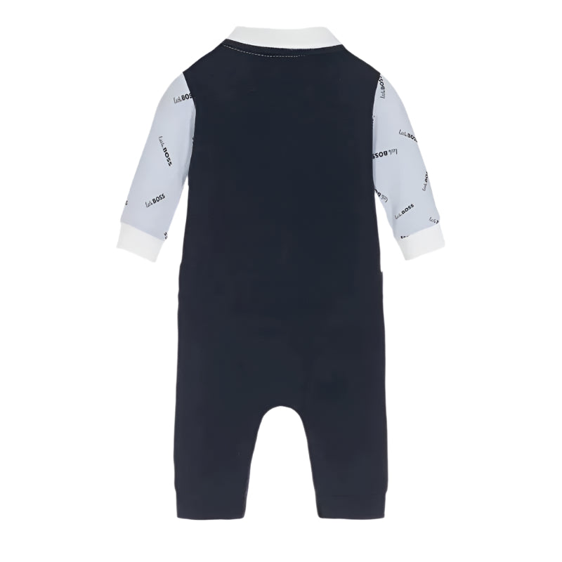 Hugo Boss Baby - Ceremony Short All In One, Pale Blue Image 2