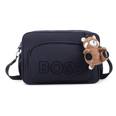 Hugo Boss Baby - Changing Bag With Red Panda Soft Toy Key Ring Navy Image 1