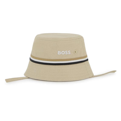 Hugo Boss Baby - FISHERMAN's HAT WITH FASTENERS Stone Image 1