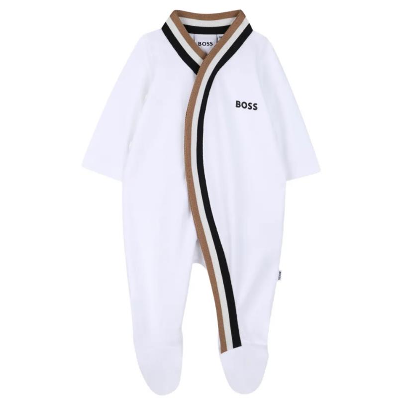 Hugo Boss Baby Footie Bodysuit And Hat In Gift Box Image 3