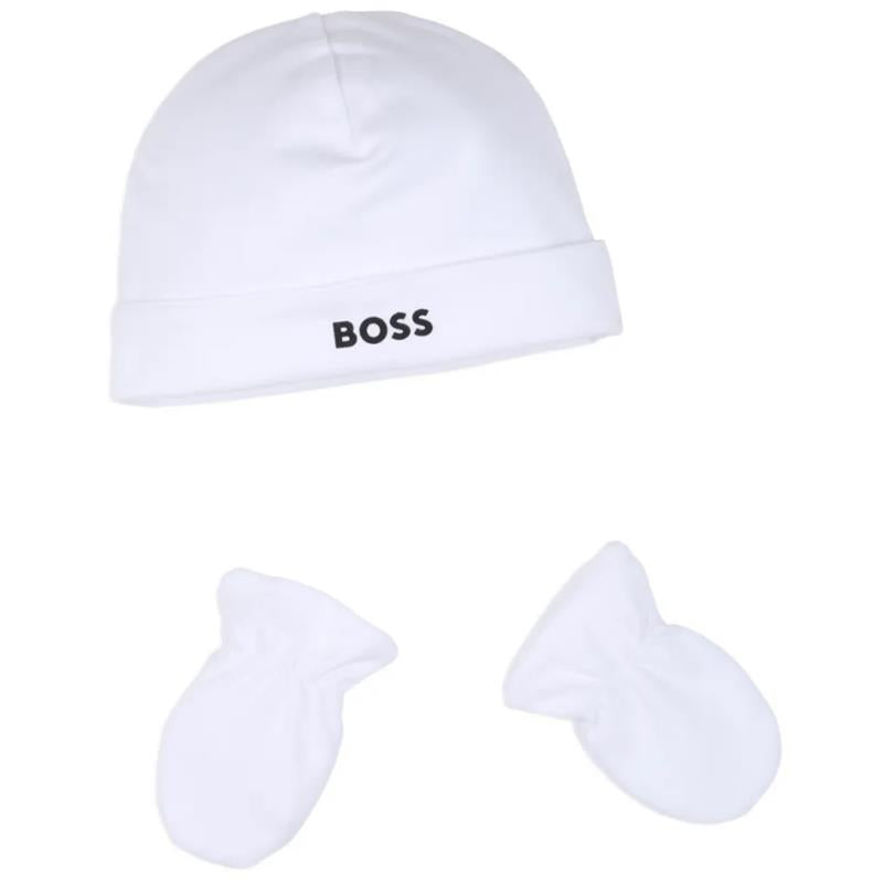 Hugo Boss Baby Footie Bodysuit And Hat In Gift Box Image 5