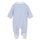 Hugo Boss Baby - Footie With Collar Detail Pale Blue Image 2