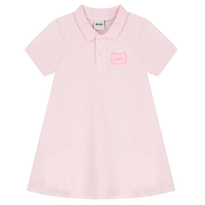 Hugo Boss Baby - Girl Dress In Organic Cotton, Light Pink Image 1