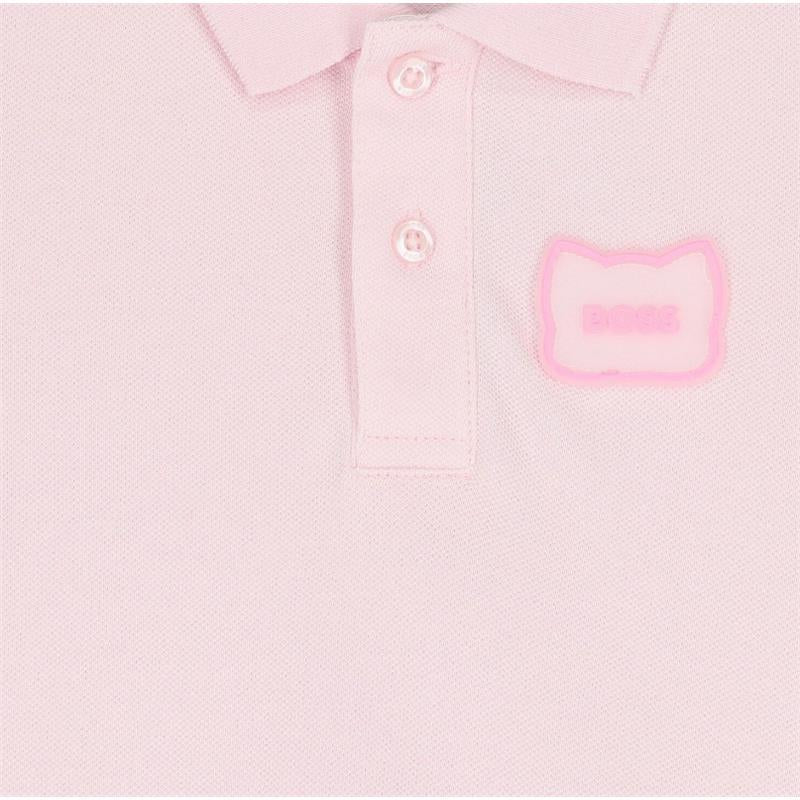 Hugo Boss Baby - Girl Dress In Organic Cotton, Light Pink Image 3