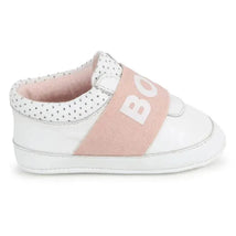 Hugo Boss Baby - Girl Leather Slippers, White Image 2