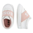 Hugo Boss Baby - Girl Leather Slippers, White Image 3