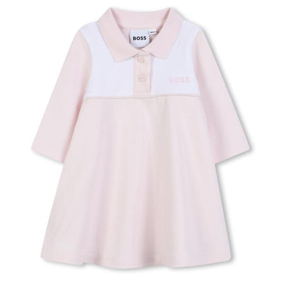 Hugo Boss Baby - Girl Polo Dress Pink Pale Image 1