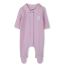 Hugo Boss Baby - Girls Footie Hat And Bib In Gift Box, Light Pink Image 3