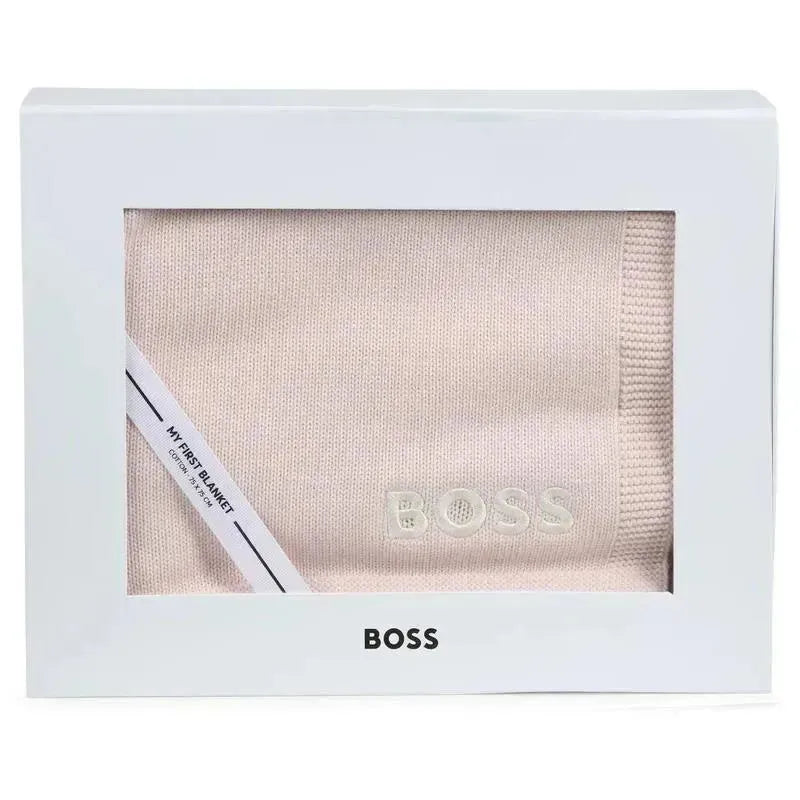 Hugo Boss Baby - Knit Blanket, Pink Image 2