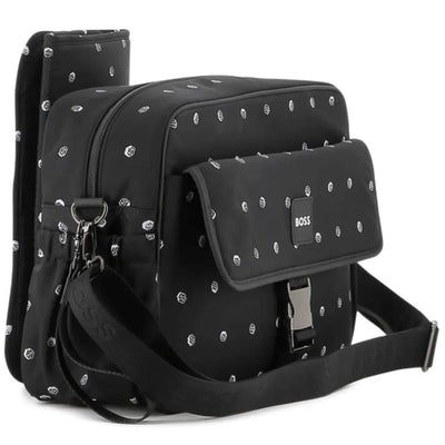 Hugo Boss Baby - Monogram-Print Changing Bag, Black Image 1