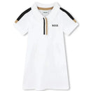 Hugo Boss Baby - Polo Dress Girl, White/Beige Image 1