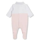 Hugo Boss Baby - Polo Footie Girl, White And Light Pink Image 2