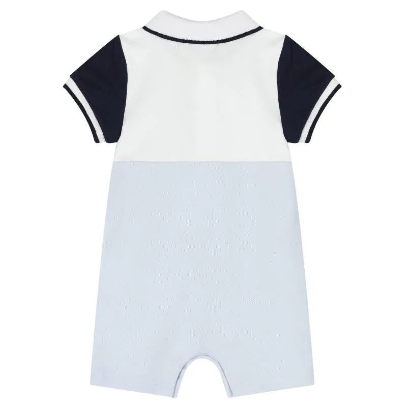 Hugo Boss Baby - Polo Pique Overall Pale Blue Image 2