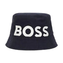 Hugo Boss Baby - Reversible Cotton Bucket Hat, Navy Image 1