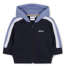 Hugo Boss Baby - Set Of Jogging Pants And Hooded Jogging Cardigan, Navy Image 3