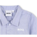 Hugo Boss Baby Shirt And Shorts Set Blue Image 3