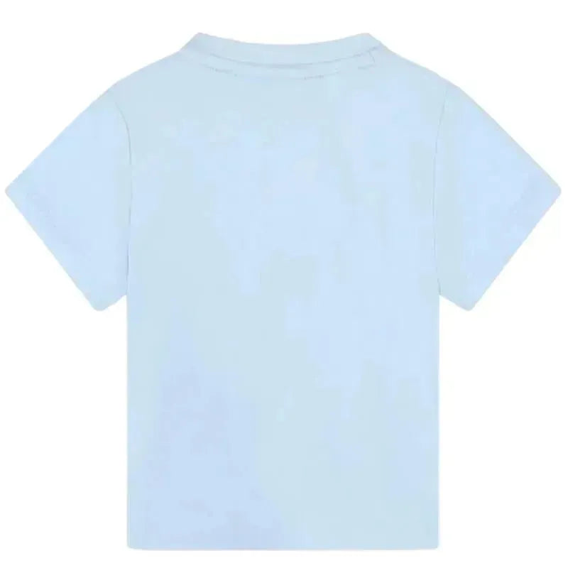 Hugo Boss Baby - Short Sleeve Basic Logo Tee, Blue Image 2