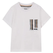 Hugo Boss Baby Short-Sleeved T-Shirt In Cotton, White Image 1