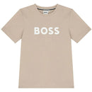 Hugo Boss Baby - Short Sleeves Tee-Shirt Boy Stone Image 1