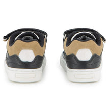 Hugo Boss Baby Sneakers In Cow Leather And Canvas, Black Image 2
