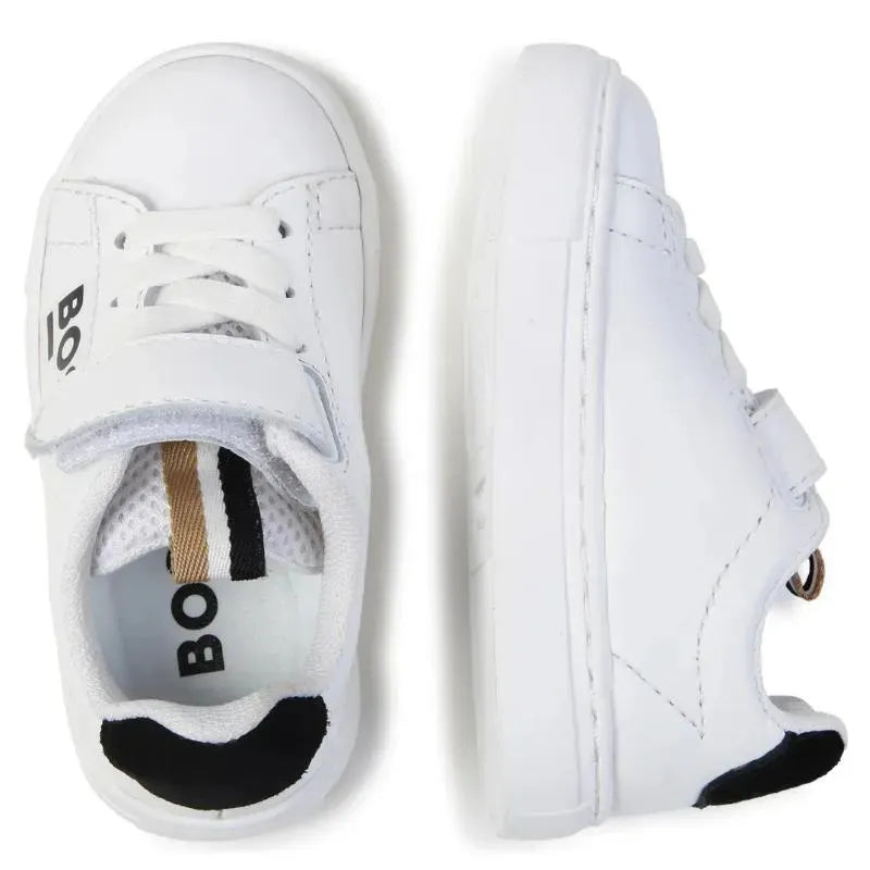 Hugo Boss Baby - Sneakers With Elastic Lace And Hook, White Image 5