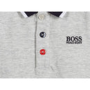 Hugo Boss - Long Sleeve Polo Branded Ribbon On Sleeves, Gris Image 5