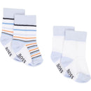 Hugo Boss - Newborn 2 Pairs Of Socks, Ciel Blanc Image 1