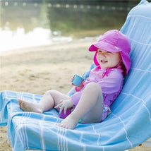 I Play Flap Sun Protection Hat - Hot Pink Image 2
