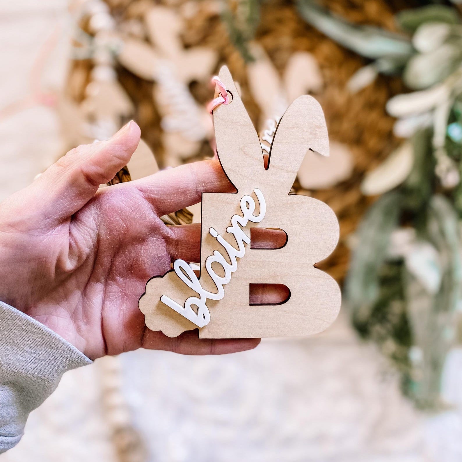 Simple Custom Easter Basket Tags