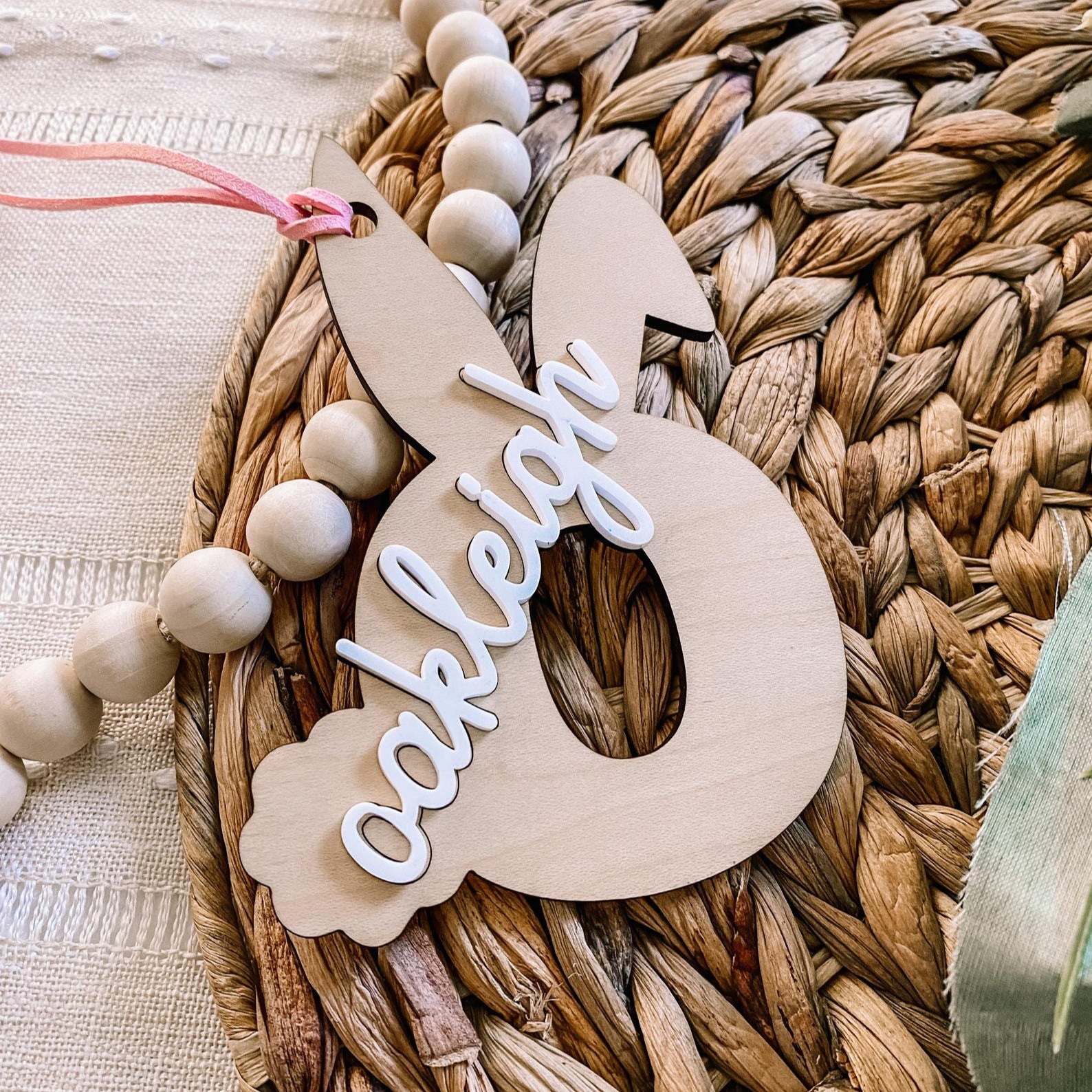 Simple Custom Easter Basket Tags