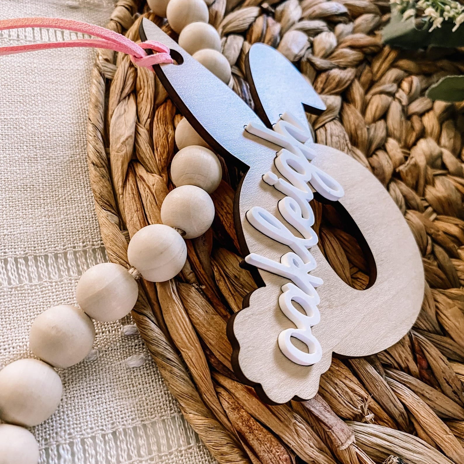Simple Custom Easter Basket Tags
